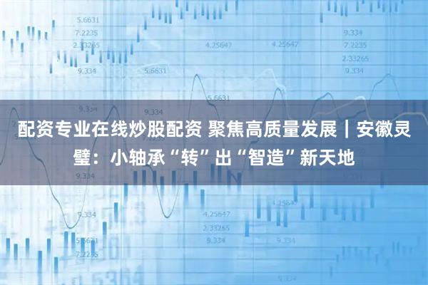 配资专业在线炒股配资 聚焦高质量发展｜安徽灵璧：小轴承“转”出“智造”新天地