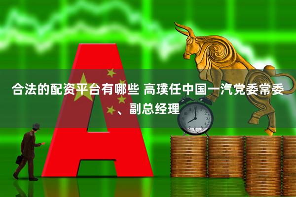 合法的配资平台有哪些 高璞任中国一汽党委常委、副总经理